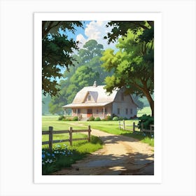 House In The Countryside 1 Art Print