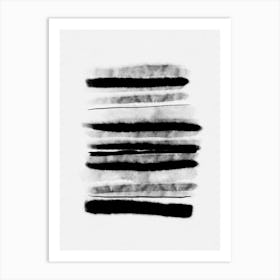 Black And White Stripes Art Print