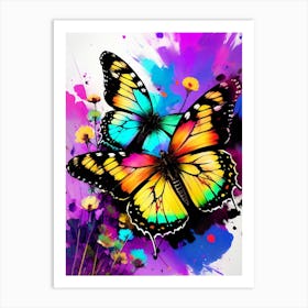 Colorful Butterflies 122 Art Print