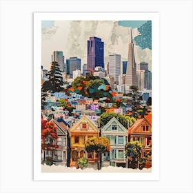 Kitsch 1970s San Francisco Collage 3 Art Print