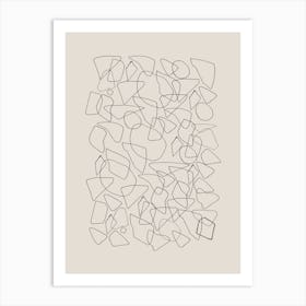 Abstract Line Drawing Art Print