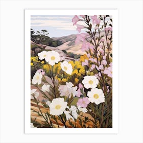 Phlox 2 Flower Painting Art Print