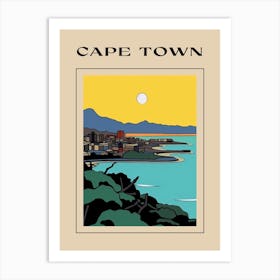 Minimal Design Style Of Cape Town, South Africa 4 Poster Art Print