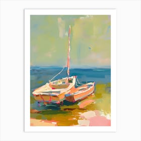 Boats On The Beach 1 Art Print