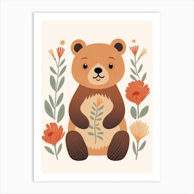 Baby Animal Illustration  Bear 2 Art Print