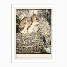 Two Owls On A Wall (1895), Theo Van Hoytema Art Print