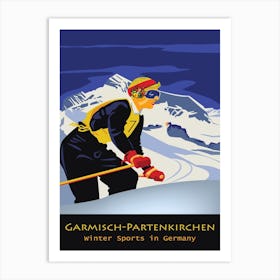 Garmisch Partenkirchen, Mountain, Germany Art Print