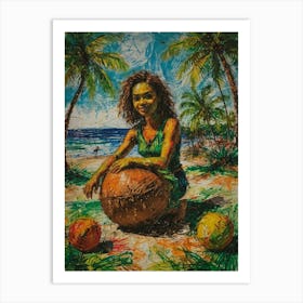 Coconut Ball Art Print