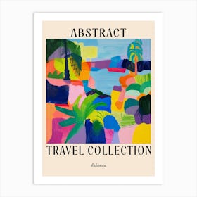 Abstract Travel Collection Poster Bahamas 6 Art Print