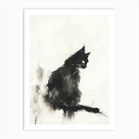 Black Cat 3 Art Print