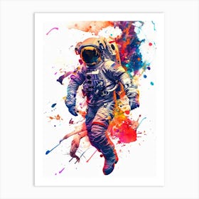 Astronaut Painting Art Print