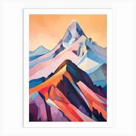 Mount Jefferson Usa 1 Mountain Painting Art Print