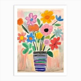 Flower Painting Fauvist Style Petunia 1 Art Print