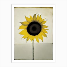 Sunflower Symbol Abstract Painting Art Print
