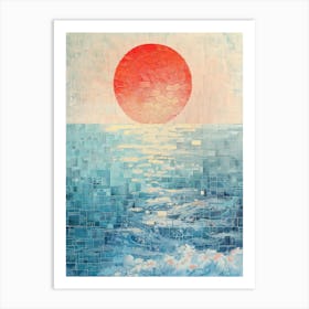 Sunset Over The Ocean 73 Art Print