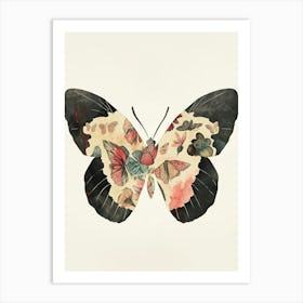 Colourful Insect Illustration Butterfly 27 Art Print