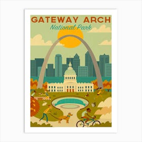 Gateway Arch National Park Art Print