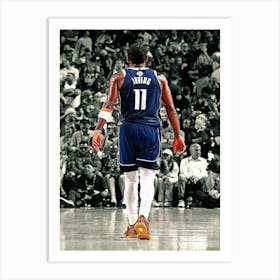 Kyrie Irving Of The Dallas Mavericks Looks On During The Game Against The Boston Celtics Art Print