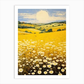 Daisy Field 1 Art Print