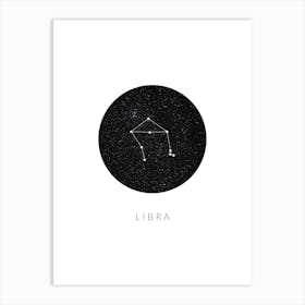 Libra Constellation Art Print