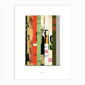 Vladimir Nabokov - Book Lover Abstract Print -First Edition Covers Poster