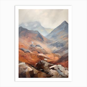 Bowfell England 2 Mountain Painting Art Print