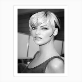 Top Model Linda Evangelista Art Print