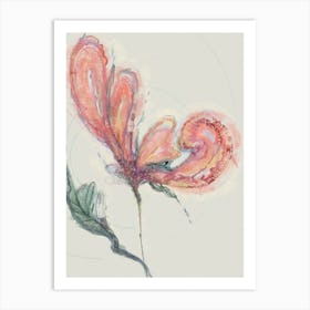 Flora watercolor Art Print