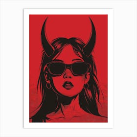 Devil Girl 1 Art Print