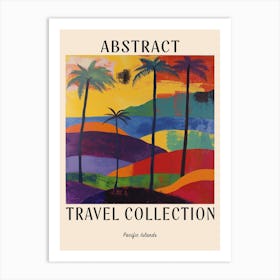 Abstract Travel Collection Poster Pacific Islands 3 Art Print