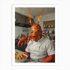 Lobster Chef 2 Art Print