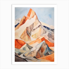 Mount Dickey Usa 2 Mountain Painting Art Print