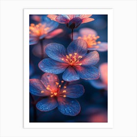 Flowers At Dusk Art Print