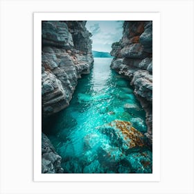 Cliffs Of Greece Art Print