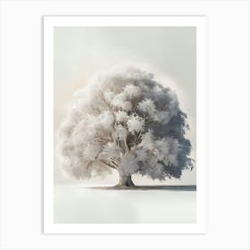 Tree In The Snow 4 Art Print