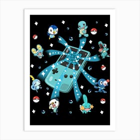 Catch Water Pokemon Art Print