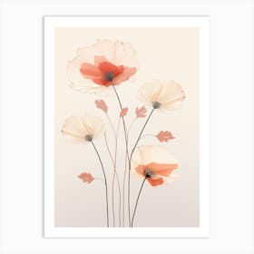 Poppy Flower Wall Art Print Art Print