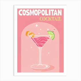 Cosmopolitan Cocktail Art Print