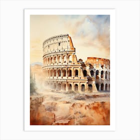 Gladiator's Glory: Rome's Colosseum in the Limelight 1 Art Print