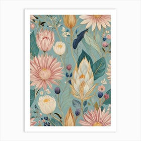 Pastel Floral Dream Art Print