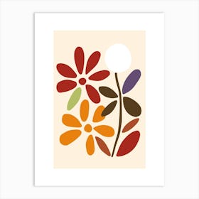 Autumn Flowers Art Print