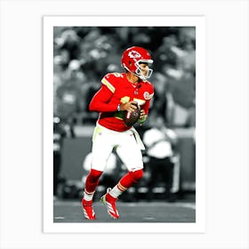 Patrick Mahomes Kansas City Chiefs Football Art Print