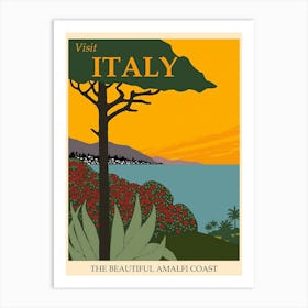 Italy Vintage Travel Poster, Karen Arnold Art Print