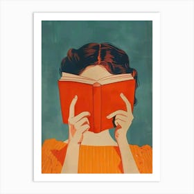 Reading A Book Art Print