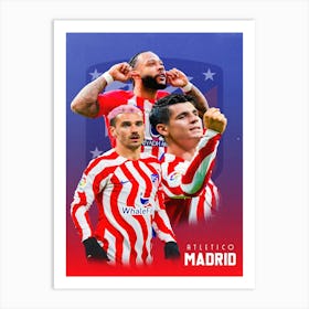 Atlentico Madrid Fc Art Print