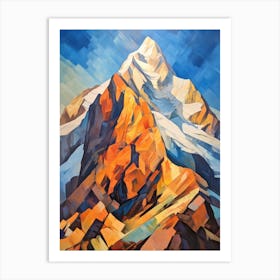 Grand Teton Usa 2 Mountain Painting Art Print