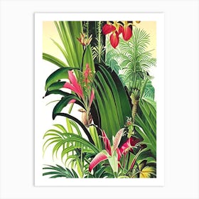 Jungle Botanicals 4 Botanical Art Print