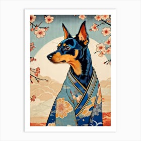 Dog In Kimono Art Print