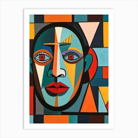 Abstract Portrait Of A Woman 4 Art Print