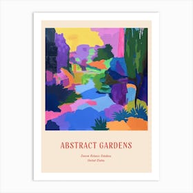 Colourful Gardens Denver Botanic Gardens Usa 1 Red Poster Art Print